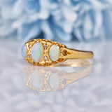 Ellibelle Jewellery Antique Edwardian Opal & Diamond Ring