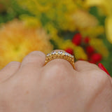 Ellibelle Jewellery Antique Style Diamond Five Stone Gold Ring