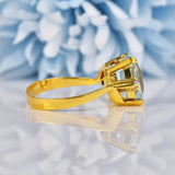 Ellibelle Jewellery Aquamarine & Diamond 14k Gold Dress Ring (3.30ct)