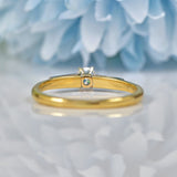 Ellibelle Jewellery Art Deco Diamond 18ct Gold Engagement Ring (0.20ct)