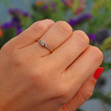 Ellibelle Jewellery Art Deco Diamond 18ct Gold & Platinum Engagement Ring (0.20ct)