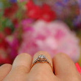 Ellibelle Jewellery Art Deco Diamond 18ct Gold & Platinum Engagement Ring (0.55ct)