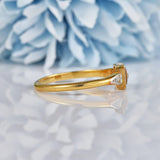 Ellibelle Jewellery Art Deco Diamond 18ct Gold & Platinum Ring