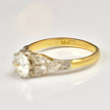 Ellibelle Jewellery ART DECO DIAMOND ENGAGEMENT RING