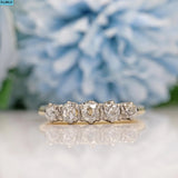 Art Deco Diamond Five Stone 18ct Gold Ring