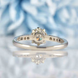 Ellibelle Jewellery Art Deco Diamond Platinum Solitaire Engagement Ring (0.92ct)
