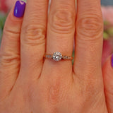 Ellibelle Jewellery Art Deco Diamond Solitaire Engagement Ring (0.60ct)