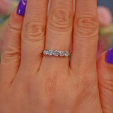 Ellibelle Jewellery Art Deco Style Diamond 18ct White Gold Five Stone Ring