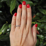Ellibelle Jewellery Diamond 18ct White Gold Half Eternity Wedding Band Ring