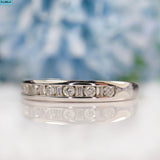 Diamond 18ct White Gold Half Eternity Wedding Ring