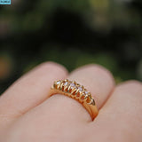 Edwardian 18ct Gold Diamond Five Stone Ring