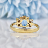 Ellibelle Jewellery Natural Ceylon Sapphire & Diamond 18ct Gold Ring (1.63ct)