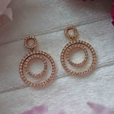 Ellibelle Jewellery Rose Gold Diamond Hoop Earrings