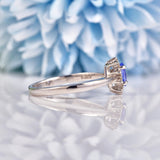 Ellibelle Jewellery Tanzanite & Diamond Platinum Cluster Ring