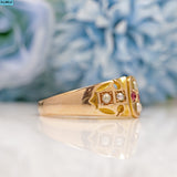 Antique Ruby & Pearl 15ct Gold Ring