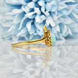 Ellibelle Jewellery VICTORIAN OPAL & DIAMOND GOLD HEART RING