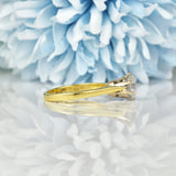 Ellibelle Jewellery Vintage 1.30ct Diamond Gold Engagement Ring