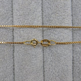 Ellibelle Jewellery VINTAGE 18CT GOLD BOX-LINK NECK CHAIN (20")