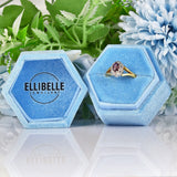 Ellibelle Jewellery Vintage 1970s Ruby & Diamond Cluster Ring