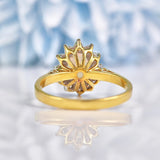 Ellibelle Jewellery Vintage 1973 Opal & Diamond 18ct Gold Cluster Ring