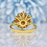 Ellibelle Jewellery Vintage 1983 Opal & Diamond 18ct Gold Cluster Ring By Cropp & Farr