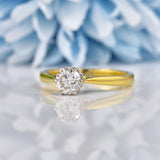 Ellibelle Jewellery Vintage 1986 Diamond Solitaire Engagement Ring (0.50ct)