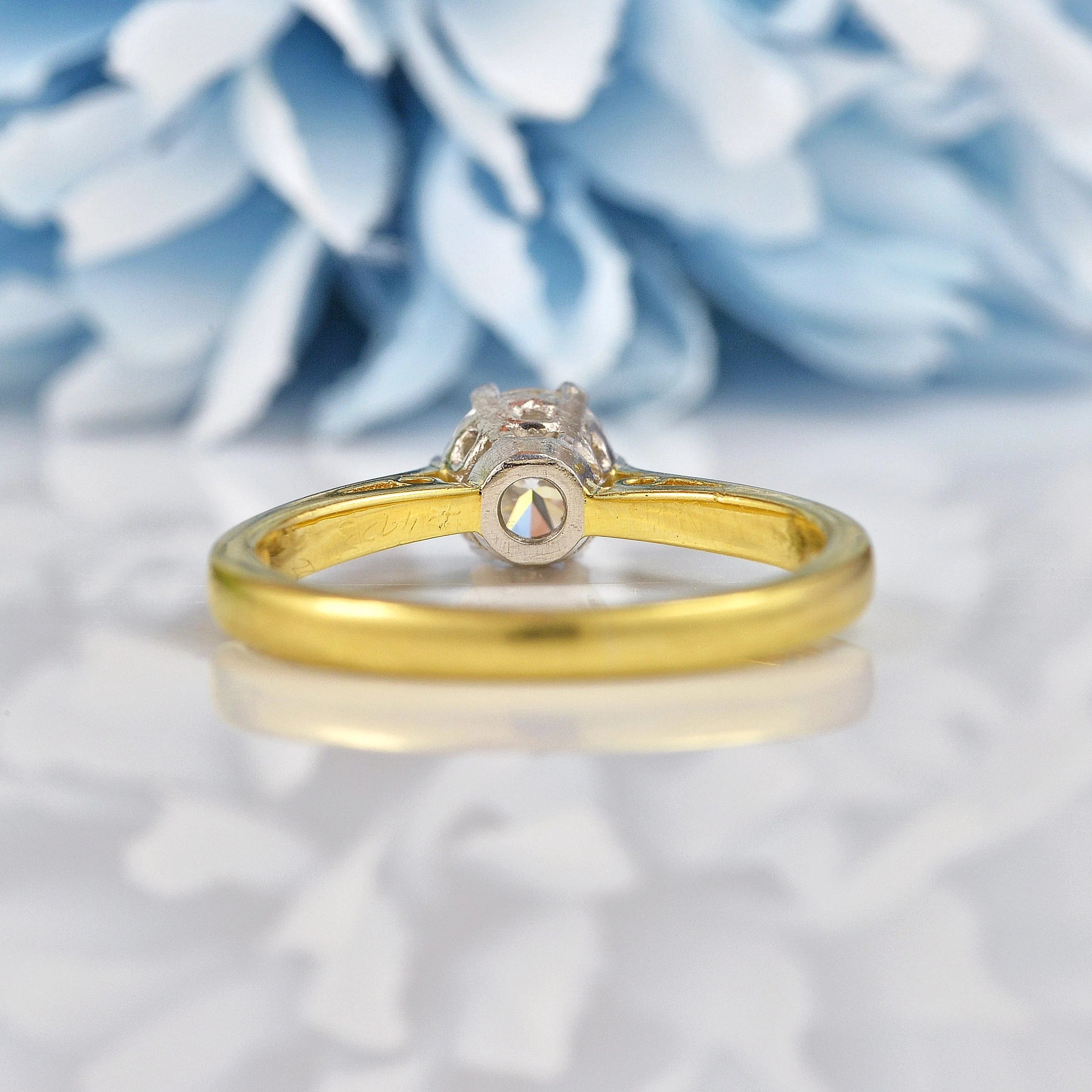Ellibelle Jewellery Vintage 1986 Diamond Solitaire Engagement Ring (0.50ct)