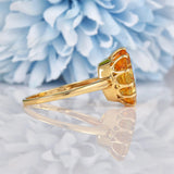 Ellibelle Jewellery Vintage 1989 Citrine 9ct Gold Solitaire Ring (4.50ct)