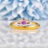 Ellibelle Jewellery Vintage 1993 Ruby & Diamond 18ct Gold Ring