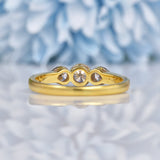 Ellibelle Jewellery Vintage 1996 Diamond Gold Three Stone Engagement Ring (0.50cts)