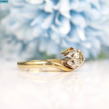 Vintage 9ct Gold Diamond Solitaire Engagement Ring - 1989