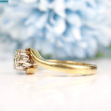 Vintage 9ct Gold Diamond Solitaire Engagement Ring - 1989
