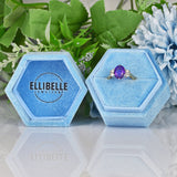 Ellibelle Jewellery VINTAGE AMETHYST AND DIAMOND RING