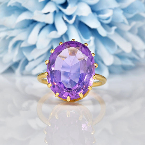 Ellibelle Jewellery Vintage Amethyst Cocktail Ring (10.00ct)