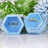 Ellibelle Jewellery VINTAGE DIAMOND 18CT GOLD HALF ETERNITY RING