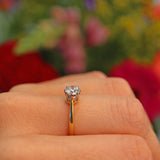 Ellibelle Jewellery Vintage Diamond 18ct Gold Solitaire Engagement Ring (0.75ct)