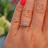Ellibelle Jewellery Vintage Diamond 18ct Gold Three Stone Engagement Ring (0.50ct)
