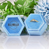 Ellibelle Jewellery VINTAGE DIAMOND 9CT GOLD TRILOGY RING
