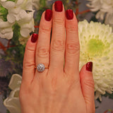 Ellibelle Jewellery VINTAGE DIAMOND CLUSTER 18CT GOLD RING