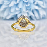 Ellibelle Jewellery VINTAGE DIAMOND CLUSTER 18CT GOLD RING
