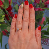 Ellibelle Jewellery VINTAGE DIAMOND DAISY CLUSTER RING