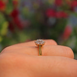 Ellibelle Jewellery VINTAGE DIAMOND DAISY CLUSTER RING