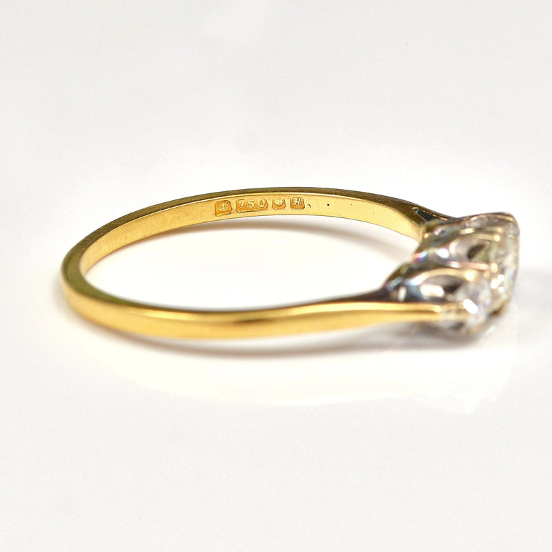 Ellibelle Jewellery VINTAGE DIAMOND TRILOGY RING