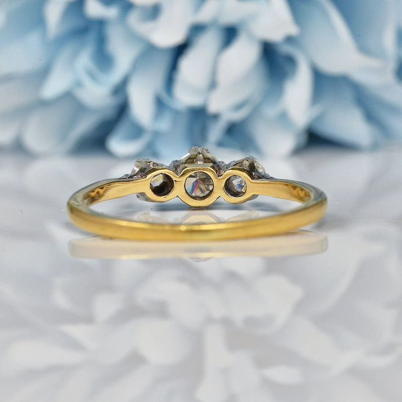 Ellibelle Jewellery VINTAGE DIAMOND TRILOGY RING