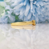 VINTAGE EMERALD & DIAMOND 18CT GOLD TRILOGY RING
