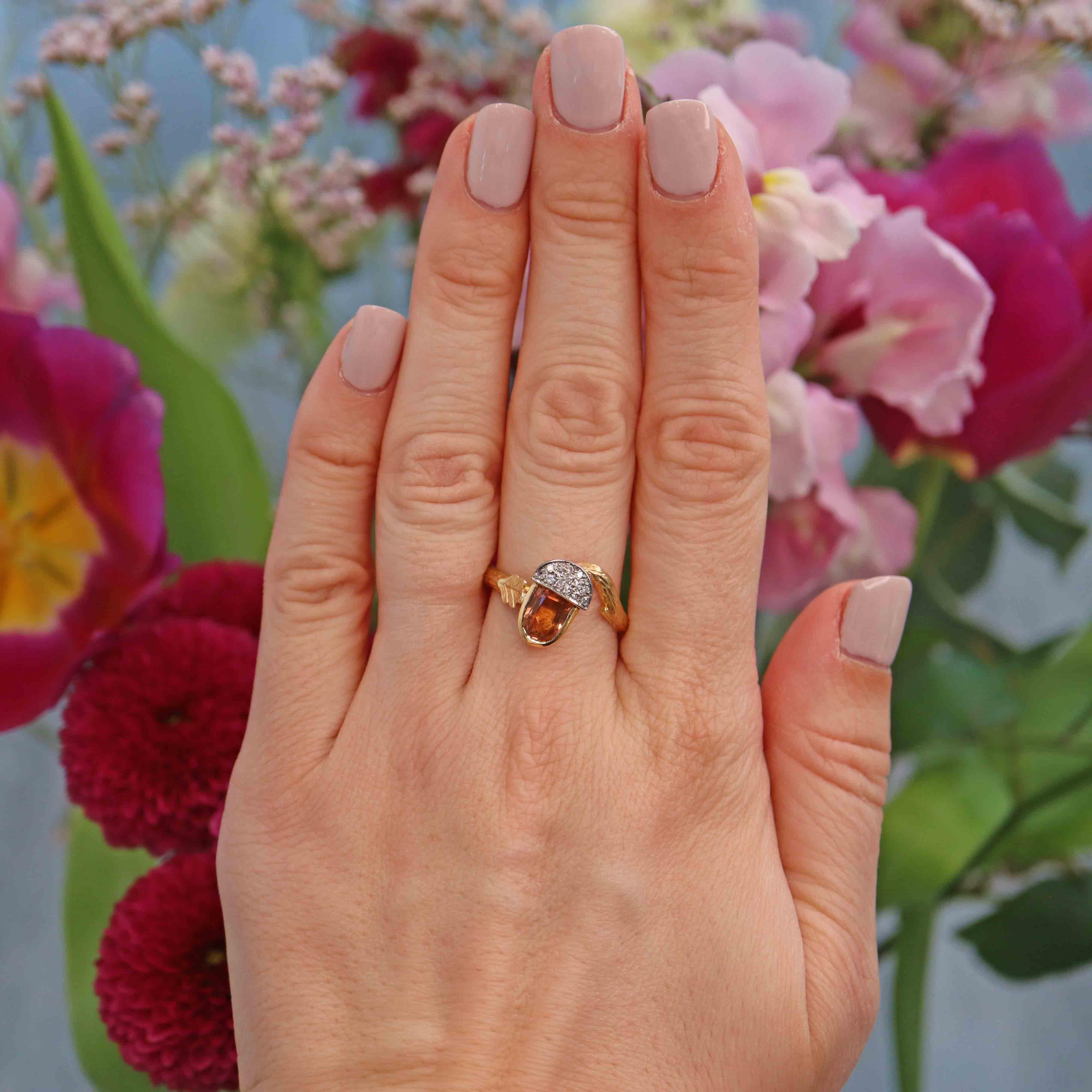 Imperial topaz engagement ring clearance