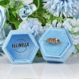 Ellibelle Jewellery Vintage Multi Gem 9ct Gold Cluster Ring