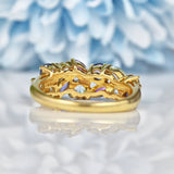 Ellibelle Jewellery Vintage Multi Gem 9ct Gold Cluster Ring