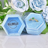 Ellibelle Jewellery Vintage Natural Emerald & Diamond 18ct Gold Cluster Ring