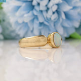 VINTAGE OPAL 9CT GOLD SOLITAIRE RING